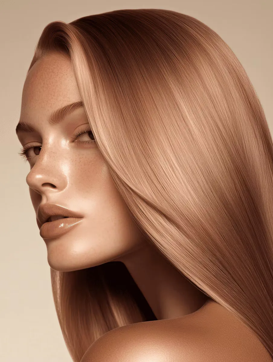 Cabelo com acabamento sedoso